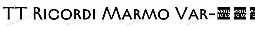 TT Ricordi Marmo Var字体转换 TT Ricordi Marmo Var字体转换